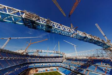 Official photographs of construction work on the Santiago Bernabéu. October 2020.