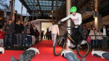 Xavi Ksas, durante su reto.