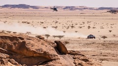 Sainz, con el Audi durante el Dakar 2022.