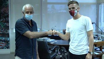 Primer día de Palavecino en River Plate