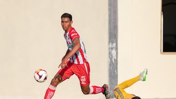 Jesús Alcantar, durante un partido con la Sub 20 del Necaxa.