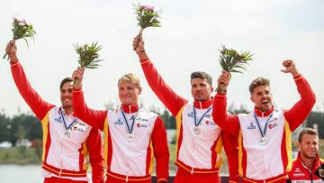 El campeón olímpico de K1 1.000 Marcus Cooper Walz, que obtuvo hoy plata en k2 500 en los Mundiales de piragüismo junto con Carlos garrote, Cristian Toro y Rodrigo Germade, definió como "una pasada" lo que habían hecho