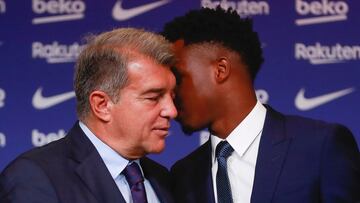 Laporta: "Tengo buenas sensaciones de cara al Clásico; veo un gol de Ansu"