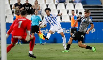 Gaku Shibasaki, durante el estreno liguero ante el Alavés. 
