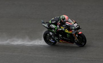 Johann Zarco durante la la calificación del Gran Premio de Malasia. 