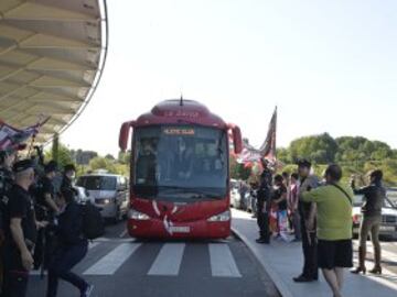 Llegada del Athletic al aeropuerto.