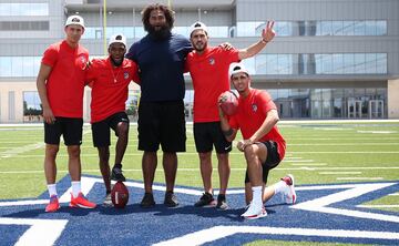 Koke, Lemar, Morata y Marcos Llorente disfrutaron a lo grande visitando las instalaciones de los Dallas Cowboys.