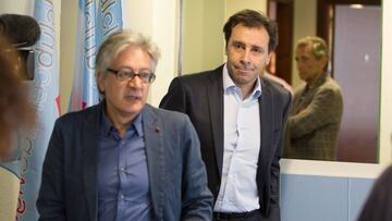 Felipe Mi&ntilde;ambres durante su presentacion como nuevo director deportivo del Celta de Vigo. 
 