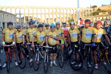 Miguel Indurain, Javier Lukin, Herminio Díaz Zabala, Ángel Arroyo, Jesús Rodríguez Magro, Pedro Díaz Zabala, Pedro Delgado, Omar Hernández y Julián Gorospe.