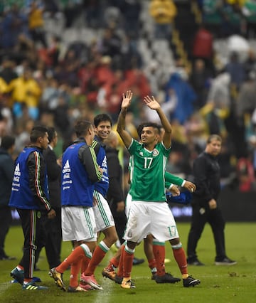 El festejo de México tras conseguir el pase al Mundial