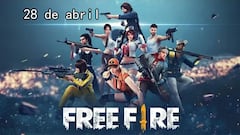Códigos Free Fire de hoy 28 de abril de 2021; todas las recompensas gratis