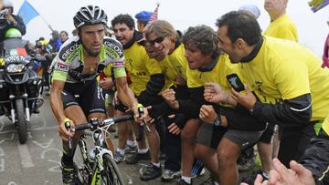 Juanjo Cobo en la Vuelta a Espa&ntilde;a 2011.