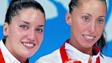 <b>CHICAS DE PLATA. </b>Andrea Fuentes y Gemma Mengual, en Pekín.