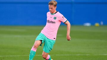 Frenkie de Jong, en el amistoso ante el Girona.
