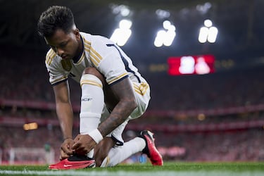En las botas de Rodrygo