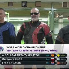 Solabarrieta, campeón del mundo de tiro con carabina para ciegos