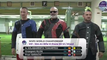 Solabarrieta, campeón del mundo de tiro con carabina para ciegos