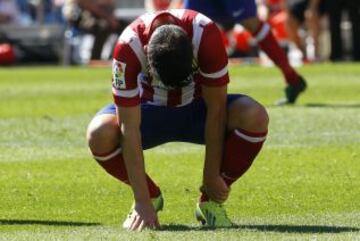 David Villa con molestias en el tobillo.