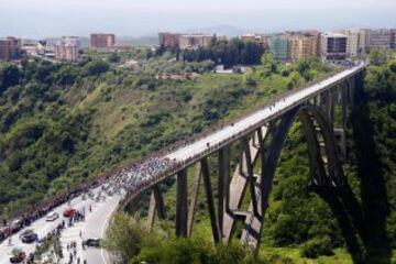 La cuarta etapa son 200 kilómetros entre Catanzaro y Praia a Mare.