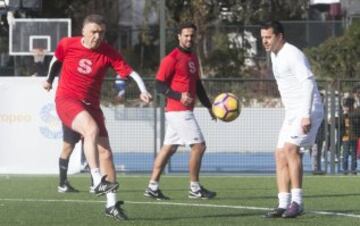 Pantic, Kiko y Cosmin Contra. Partido solidario a favor de Fundela (Fundación Española para el Fomento de la Esclerosis Lateral Amiotrófica) jugado en el Liceo Europeo entre amigos de Kiko y amigos de Matallanas 
