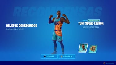 Fortnite: cómo conseguir el skin Tune Squad LeBron gratis