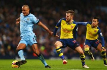 Alexis Sánchez tuvo una activa participación en el triunfo de Arsenal sobre Manchester City de Manuel Pellegrini.