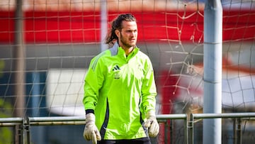Emilio Bernad durante un entrenamiento.