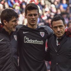 Kepa sufre una lesión muscular en el recto anterior derecho