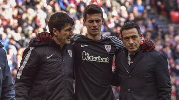 Kepa sufre una lesión muscular en el recto anterior derecho