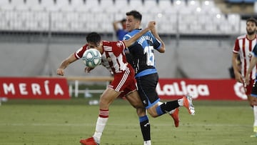 Juan Villar, en el partido contra el Almer&iacute;a.