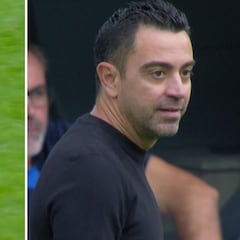 La jugada en la que Xavi pidió la roja a Vinicius y no se vio por TV