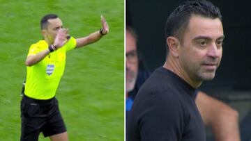 La jugada en la que Xavi pidió la roja a Vinicius y no se vio por TV