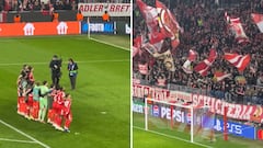 El cántico despectivo de la afición del Bayern al Madrid que entonaron con los jugadores tras el partido