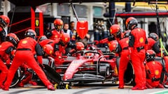 BUDAPEST, HUNGARY - JULY 31: Charles Leclerc of Ferrari and Monaco  during the F1 Grand Prix of Hungary at Hungaroring on July 31, 2022 in Budapest, Hungary. (Photo by Peter J Fox/Getty Images)