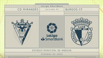 Resumen y goles del Mirandés vs. Burgos de LaLiga SmartBank