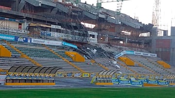 As&iacute; qued&oacute; la grada del estadio del Atl&eacute;tico Huila