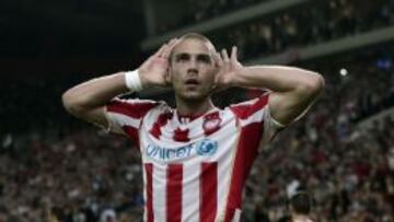 Kasami celebra el gol del triunfo.