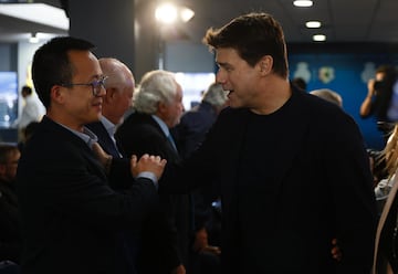 Mao Ye Wu y Mauricio Pochettino.