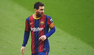 El capitán argentino del Fútbol Club Barcelona Lionel Messi. 