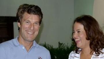 Laudrup con la alcaldesa.