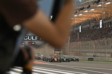 Salida del GP de Bahréin.