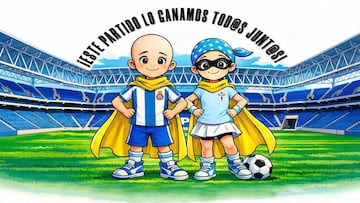 Espanyol y Celta se unen en el Día Internacional del Cáncer Infantil