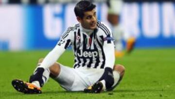 Álvaro Morata, durante el encuentro ante el Bayern.