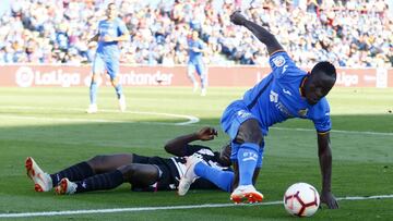 Djen&eacute;, en el partido contra el Levante.