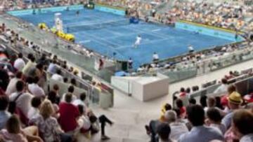 <b>CENTRAL. </b>El azulado estadio Manolo Santana ha recibido una lluvia de críticas durante estos días.