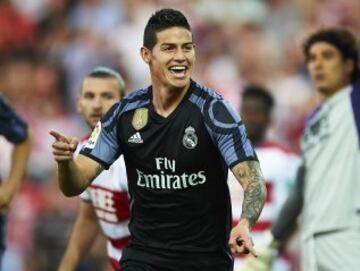 James se despacha con un doblete ante Granada