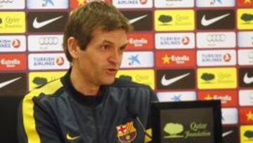 Tito Vilanova, en rueda de prensa.