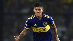 Jorman Campuzano durante un partido con Boca Juniors.