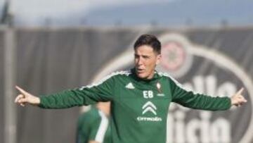 Berizzo, en un entrenamiento.