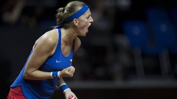 Kvitova vence a Kerber y mete a República Checa en la final